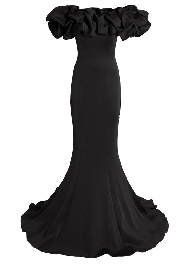 Ruffle-trim Gown - Jovani